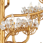 Люстра золотая в виде растения Golden Flower Glade варинант исполнения - 1 | Loft Concept в Брянске