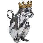 Статуэтка обезьяна в короне серебряная Golden Monkey варинант исполнения - 4 | Loft Concept в Брянске