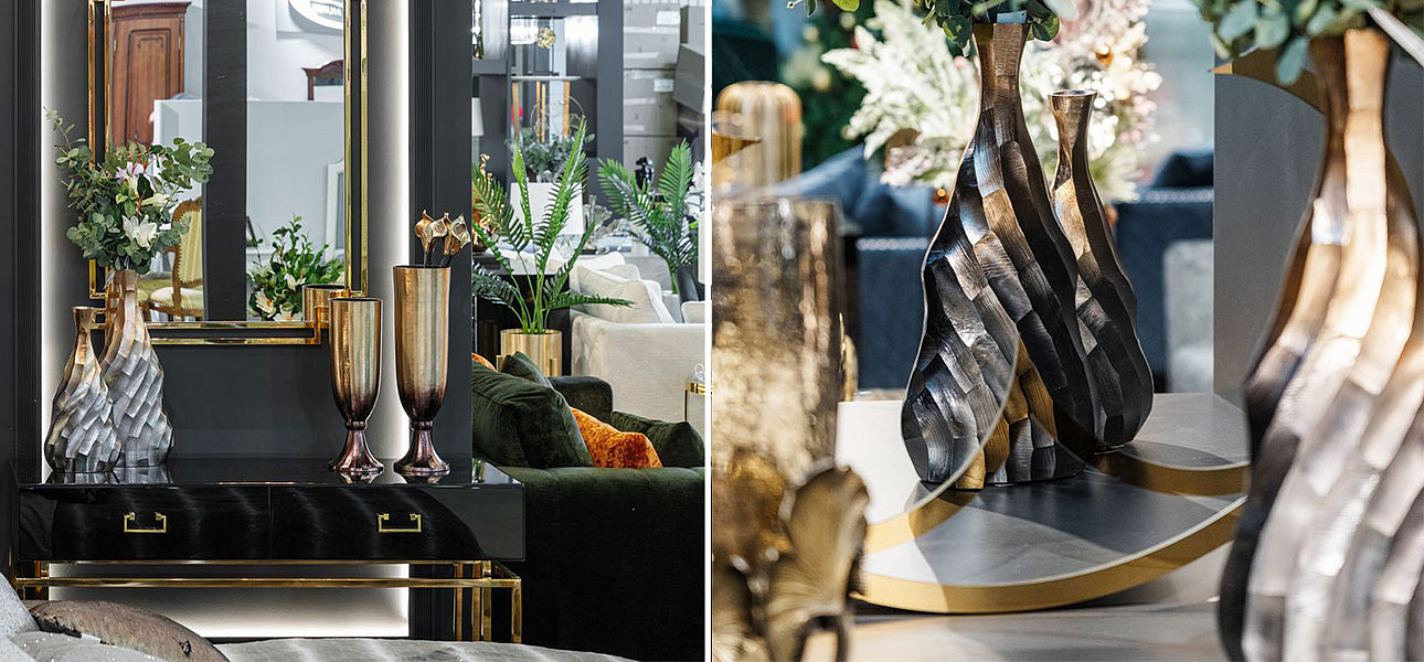 Ваза Top black and gold Ваза Top black and gold - Loft-Concept в Брянске