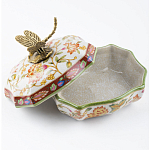 Фарфоровая шкатулка с бронзовой стрекозой Eden Garden варинант исполнения - 4 | Loft Concept в Брянске