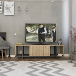 ТВ-тумба с откидной дверцей и 4-мя полками ZITANO TV STAND OAK варинант исполнения - 1 | Loft Concept в Брянске