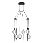 Люстра светодиодная с 6-ю сферическими стеклянными плафонами Splatter варинант исполнения - 1 | Loft Concept в Брянске