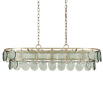 Люстра овальной формы с каскадом из декоративных элементов Harmony of Light варинант исполнения - 3 | Loft Concept в Брянске