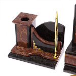 Настольный письменный набор из лемезита и змеевика с декором в виде Орла в подарочной упаковке Successful Leader варинант исполнения - 5 | Loft Concept в Брянске