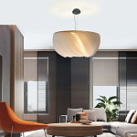 Подвесной светильник с белыми изящными декоративными лепестками Volumetric Petal Lamp варинант исполнения - 5 | Loft Concept в Брянске