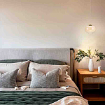 Подвесной светильник с янтарным рифленым стеклянным плафоном Ferm Living варинант исполнения - 7 | Loft Concept в Брянске