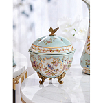 Шкатулка голубого цвета с цветочными орнаментами Blue Garden варинант исполнения - 7 | Loft Concept в Брянске