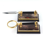 Настольный письменный набор из яшмы и долерита с декором Двуглавый орел Manager Organizer варинант исполнения - 5 | Loft Concept в Брянске