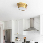 Потолочный светильник круглый цвета состаренная латунь Modern Simple Ceiling Light варинант исполнения - 3 | Loft Concept в Брянске