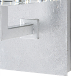 Бра серебряное с фактурным прозрачным абажуром Optical Crystal варинант исполнения - 2 | Loft Concept в Брянске