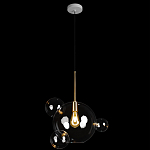 Подвесной светильник со стеклянными плафоном в виде шара и золотыми деталями & Coombes варинант исполнения - 2 | Loft Concept в Брянске