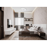 Потолочный светильник овальной формы белого цвета с 7-ю лампами Lunar Pebbles варинант исполнения - 12 | Loft Concept в Брянске