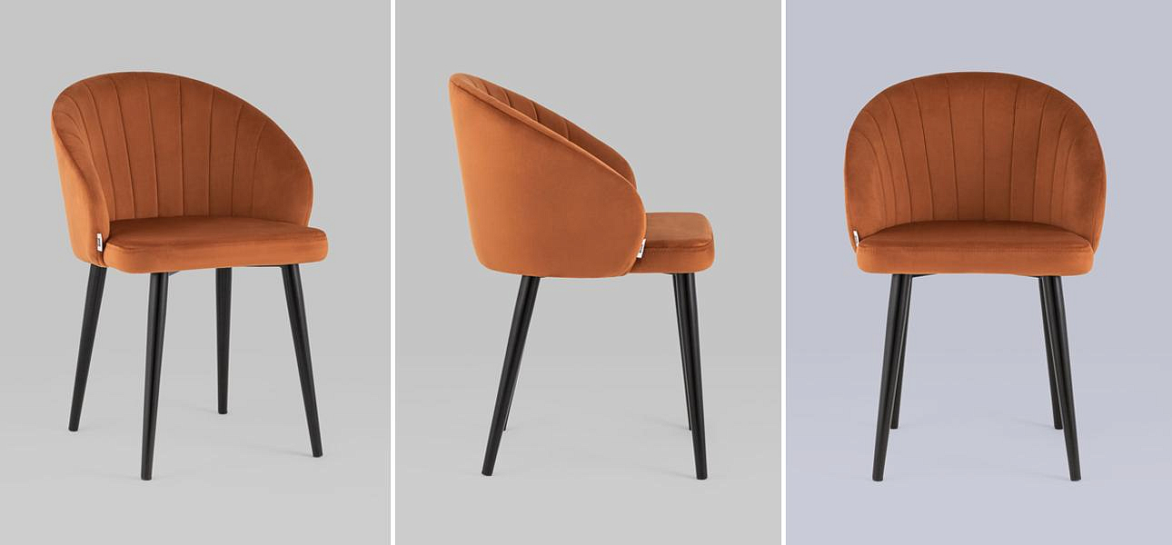 Стул Balsari Chair Терракотовый Велюр Стул Balsari Chair Терракотовый Велюр - Loft-Concept в Брянске