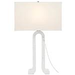 Настольная лампа на арочном корпусе с прямоугольным абажуром One Piece Support варинант исполнения - 2 | Loft Concept в Брянске