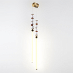 Бра с 2-мя вертикальными акриловыми светодиодными трубками и декоративными шариками PEARLS Suspension варинант исполнения - 1 | Loft Concept в Брянске