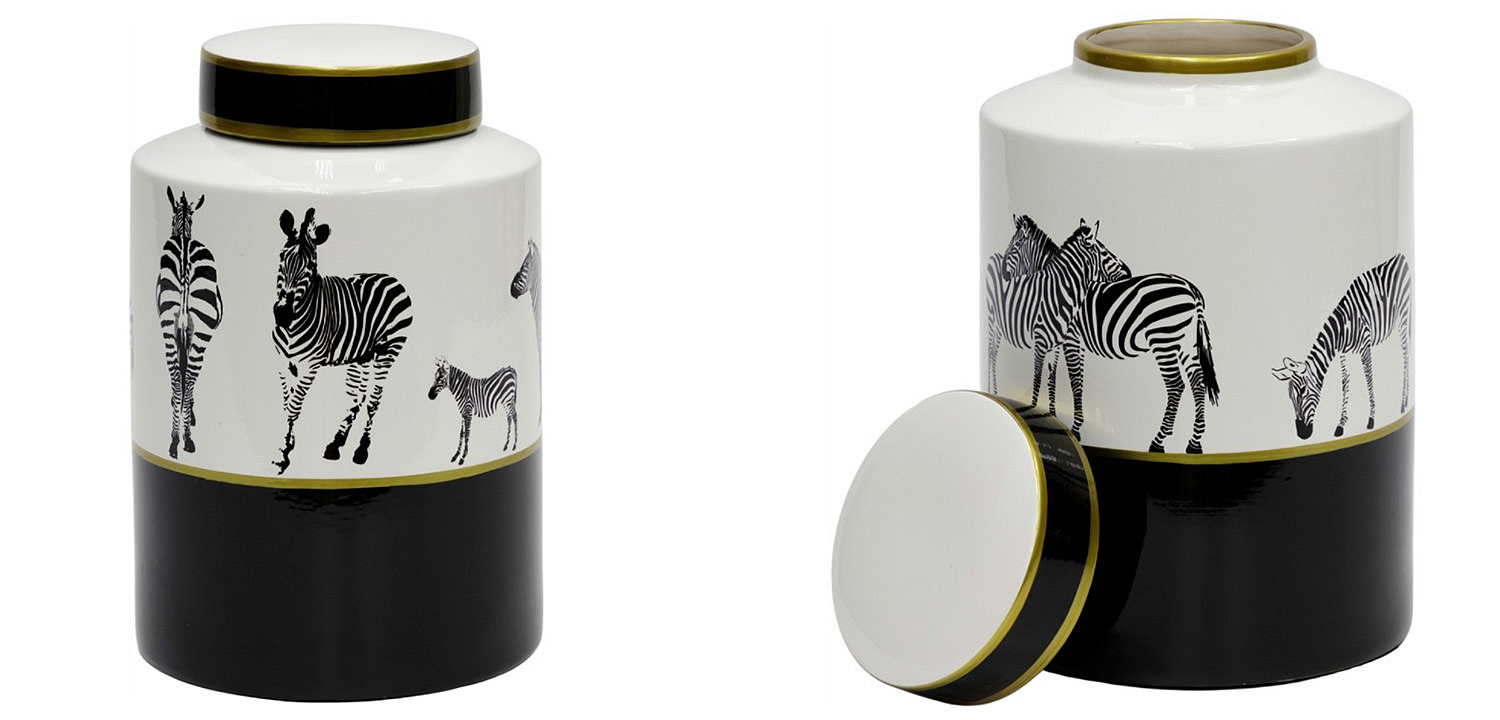 Ваза Zebra Vase white and black 26 Ваза Zebra Vase white and black 26 - Loft-Concept в Брянске