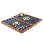 Нарды с гравюрой из натурального камня лазурит Backgammon from Stone варинант исполнения - 2 | Loft Concept в Брянске