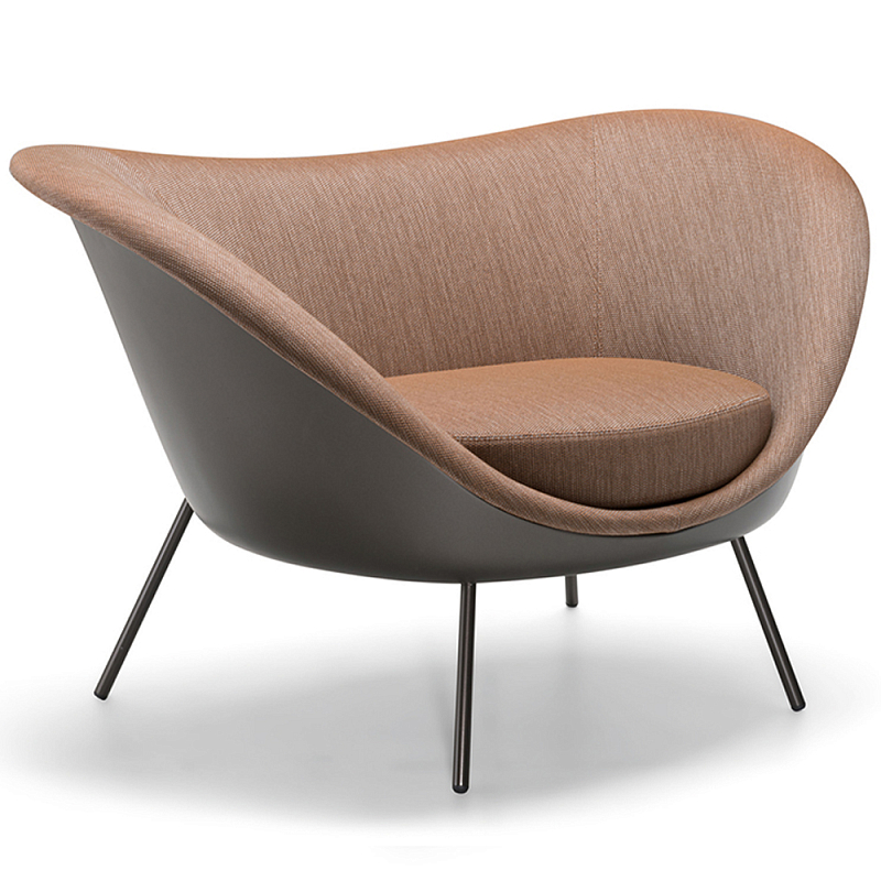 Дизайнерское уличное кресло Gio Ponti D.154.2 Armchair Коричневый Черный Дизайнерское уличное кресло Gio Ponti D.154.2 Armchair Коричневый Черный в Брянске | Loft Concept