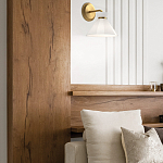 Бра с белым конусным плафоном из стекла Alora Mood варинант исполнения - 9 | Loft Concept в Брянске