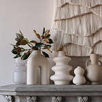 Светло-Бежевое Панно из нитей White Landscape Wall Hanging варинант исполнения - 2 | Loft Concept в Брянске