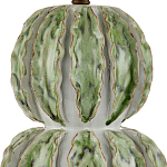 Настольная лампа с фактурным основанием с сочетании белого и зеленого цветов Festoon варинант исполнения - 1 | Loft Concept в Брянске