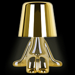 Настольная лампа фигурная цвета золото с гладким абажуром Высота 16 см Sophia варинант исполнения - 1 | Loft Concept в Брянске