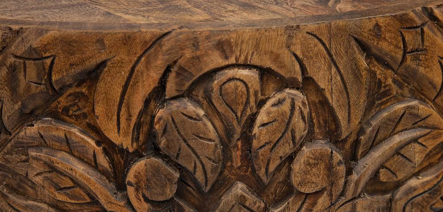 Кофейный стол Indian Carved Mango Tree  - Loft-Concept в Брянске