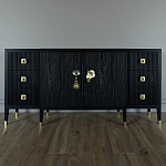 Большой Комод-буфет Elsa Dreams Black с ящиками варинант исполнения - 3 | Loft Concept в Брянске