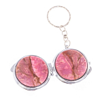 Зеркало брелок складное двухстороннее из натурального камня Родонит Stone Mirrors варинант исполнения - 6 | Loft Concept в Брянске