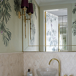 Обои ручная роспись Silk Tree Original colourway on White Metal gilded paper варинант исполнения - 3 | Loft Concept в Брянске