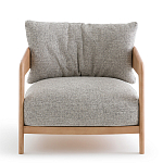 Кресло с каркасом из массива ясеня Deniaud Ash Grey Armchair варинант исполнения - 2 | Loft Concept в Брянске