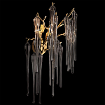 Бра с бронзовыми акцентами и прозрачными стеклянными каплями Droplet Bra варинант исполнения - 2 | Loft Concept в Брянске