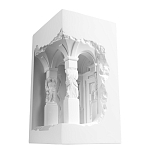 Встраиваемый в стену гипсовый светильник под покраску с колоннами и арками в античном стиле Antiquity Athena варинант исполнения - 6 | Loft Concept в Брянске