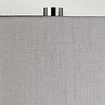 Настольная лампа с цилиндрическим абажуром и прозрачным стеклянным основанием Quintiesse варинант исполнения - 6 | Loft Concept в Брянске