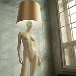 Лампа MANNEQUIN LAMP с абажуром изгибы тела варинант исполнения - 7 | Loft Concept в Брянске