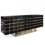 Дизайнерский комод в сочетании черного и золотого цвета Nubian варинант исполнения - 1 | Loft Concept в Брянске