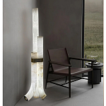 Торшер геометрический с тремя мраморными плафонами Marble Tripod варинант исполнения - 6 | Loft Concept в Брянске