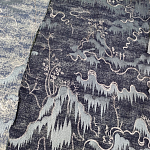 Мебельная ткань Вышивка темно-серый цвет 130 см T2-40 варинант исполнения - 1 | Loft Concept в Брянске