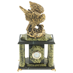 Часы настольные из натурального камня с декором в виде орла Eagle Stone Clock варинант исполнения - 8 | Loft Concept в Брянске