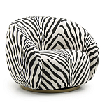 Кресло Bear с принтом Зебра варинант исполнения - 1 | Loft Concept в Брянске