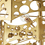 Люстра фигурная золотого цвета Corrugated Panels варинант исполнения - 2 | Loft Concept в Брянске