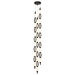 Подвесной светильник светодиодный с белыми сферическими плафонами и декоративными элементами в виде черной сетки HANDLE GRAPE варинант исполнения - 4 | Loft Concept в Брянске