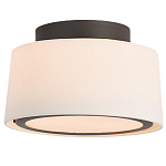 Потолочный светильник с круглым хлопковым абажуром Frosted Diffuser варинант исполнения - 1 | Loft Concept в Брянске