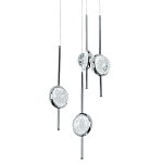 Люстра с 4-мя плафонами из хрустального шара Crystal Bubbles Chrome Hanging Lamp варинант исполнения - 2 | Loft Concept в Брянске