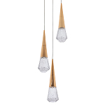 Подвесной светильник капли Acrylic Droplet Trio Gold Hanging Lamp варинант исполнения - 1 | Loft Concept в Брянске