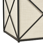 Пуф бежевый с черной металлической рамой Beige Pouf варинант исполнения - 2 | Loft Concept в Брянске