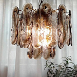 Люстра из круглых стеклянных элементов Vienna варинант исполнения - 2 | Loft Concept в Брянске