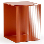 Оранжевый приставной стол из металла Lattice варинант исполнения - 1 | Loft Concept в Брянске