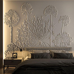 Барельеф DANDELIONS варинант исполнения - 1 | Loft Concept в Брянске