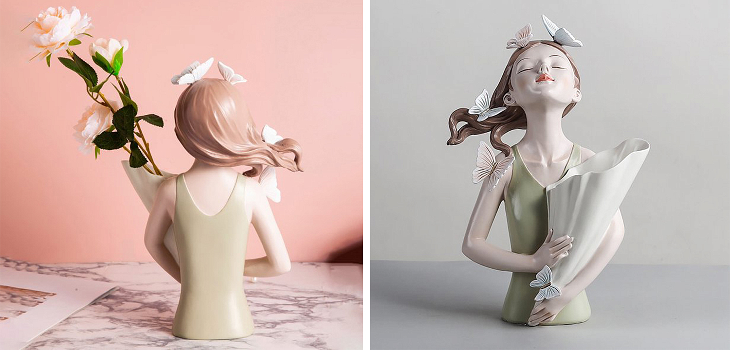 Статуэтка Butterfly Girl Vase Статуэтка Butterfly Girl Vase - Loft-Concept в Брянске